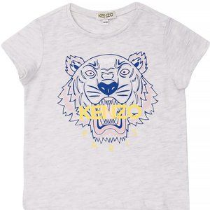 [4y] Kenzo Kids T-shirt w/a Tiger Head Print